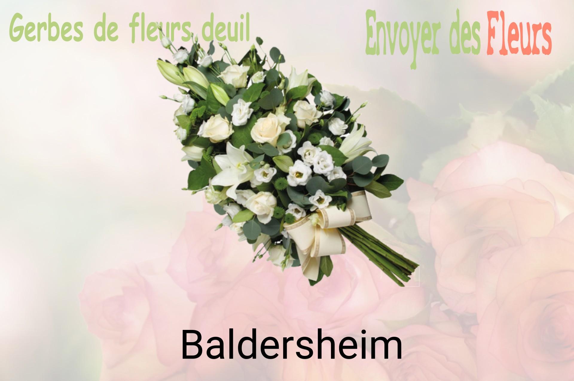 Gerbe de fleurs de deuil livrée à Baldersheim
